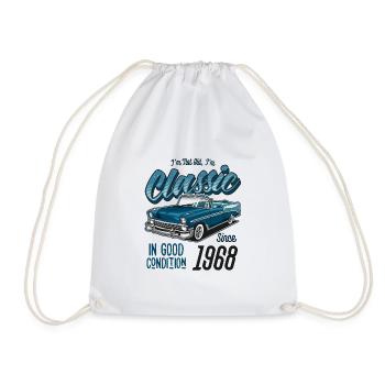 I'm Not Old I'm Classic Car Vintage Born In 1968 - Drawstring Bag - white - Front