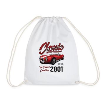I'm Not Old I'm Classic Car Vintage Born In 2001 - Drawstring Bag - white - Front