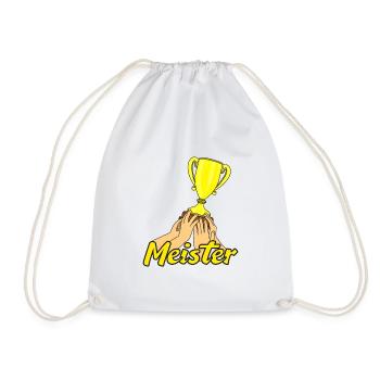 The Meister Design - Drawstring Bag - white - Front