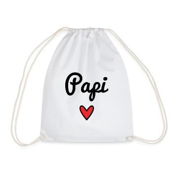 PAPY. PAPA. FÊTE DES PÈRES. BONNE FÊTE PAPA - Sac de sport léger - blanc - Devant