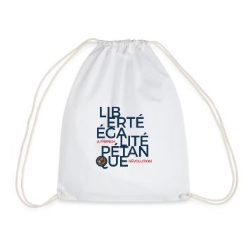 Liberté Égalité Pétanque, la French Révolution - Sac de sport léger - blanc - Devant