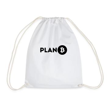 Bitcoin Plan B | Crypto currency | Crypto - Drawstring Bag - white - Front