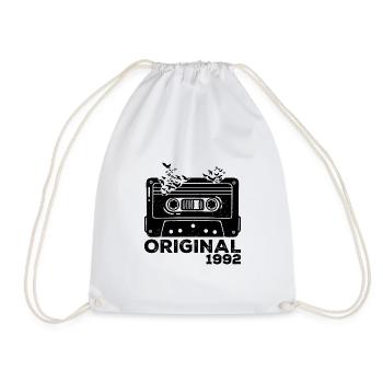Année de naissance 1992 Cassette 1992 Anniversaire 1992 - Sac de sport léger - blanc - Devant