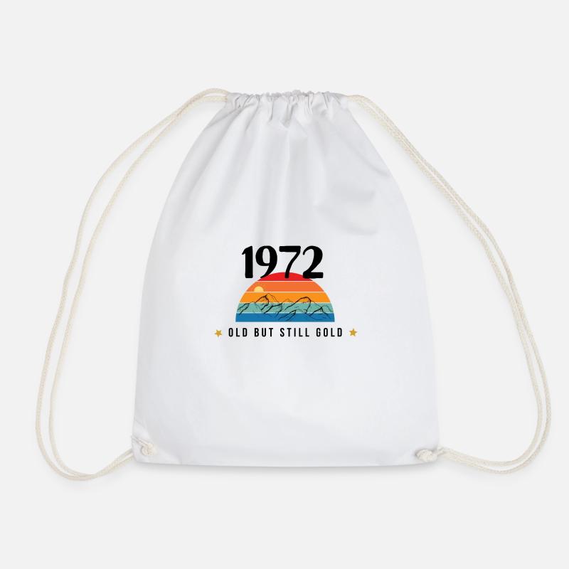 1972 alt, aber immer noch gold - Turnbeutel - Weiß