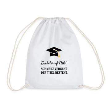 bachelorofarts - Turnbeutel - Weiß - Vorne