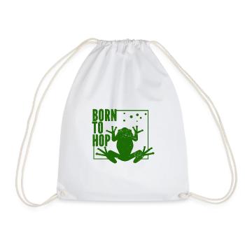 Grenouille - Animal amphibien - Sac de sport léger - blanc - Devant