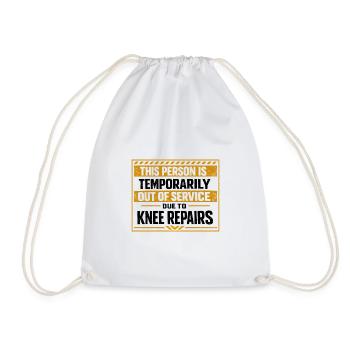 Humour Chirurgie Genou Réparation En Service - Sac de sport léger - blanc - Devant