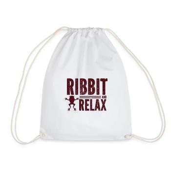 Frog - Amphibian Animal - Drawstring Bag - white - Front