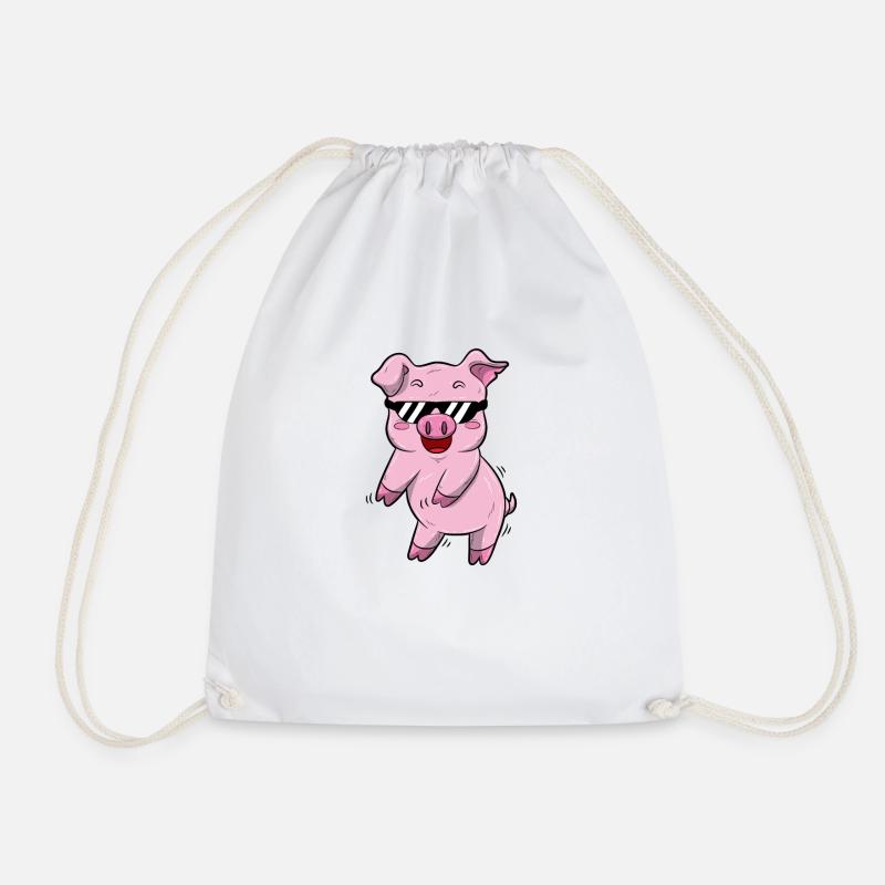 Flossing Schwein - Turnbeutel - Weiß