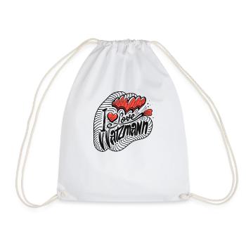 Watzmann Freedom Mountains Enthusiasm Souveniers - Drawstring Bag - white - Front