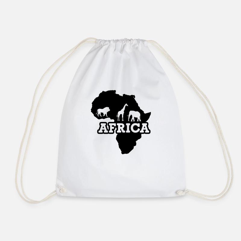 Afrika - Turnbeutel - Weiß