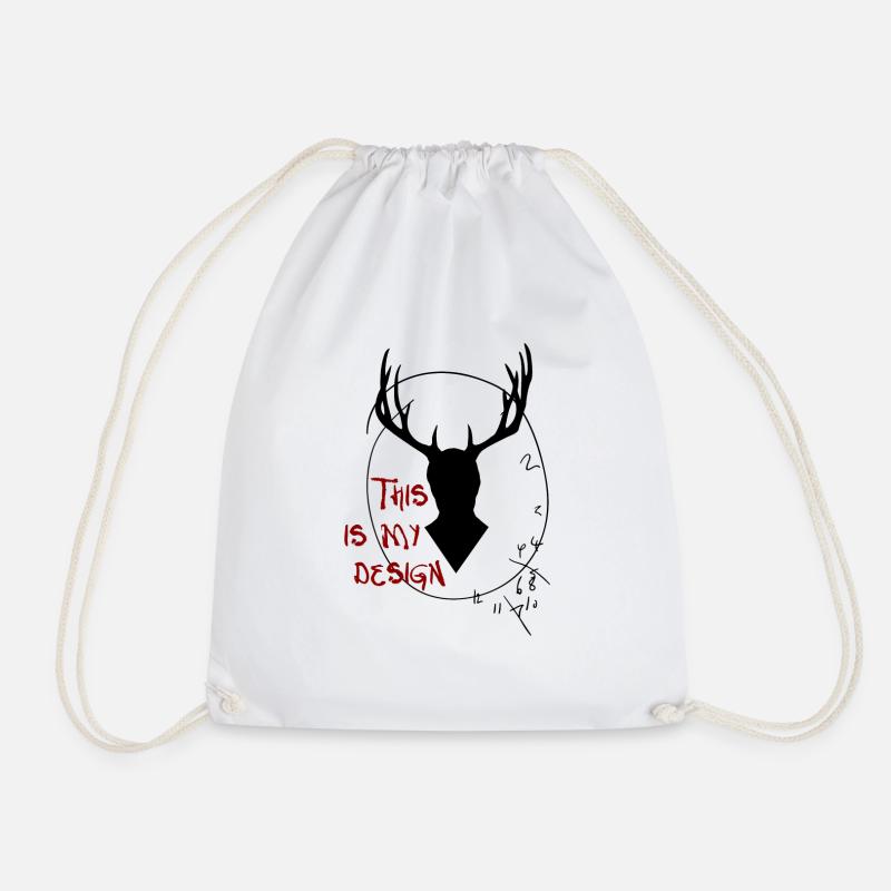 Hannibal - This is my des - Drawstring Bag - white