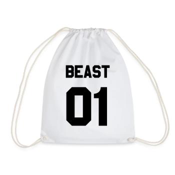 Beast 01 - Turnbeutel - Weiß - Vorne