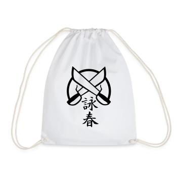 Wing Chun 5 - Turnbeutel - Weiß - Vorne