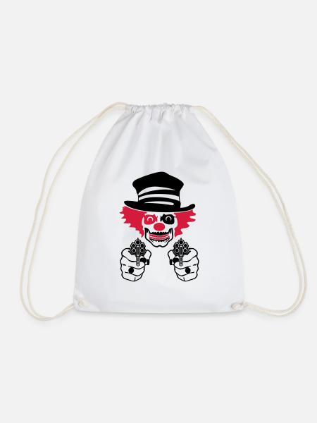 bad circus clown - Turnbeutel - Weiß