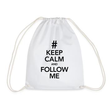 Keep Calm And Follow Me - Sac de sport léger - blanc - Devant