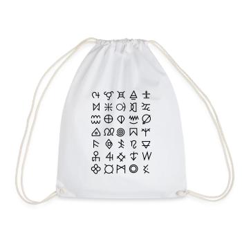 Symboles Viking - Sac de sport léger - blanc - Devant