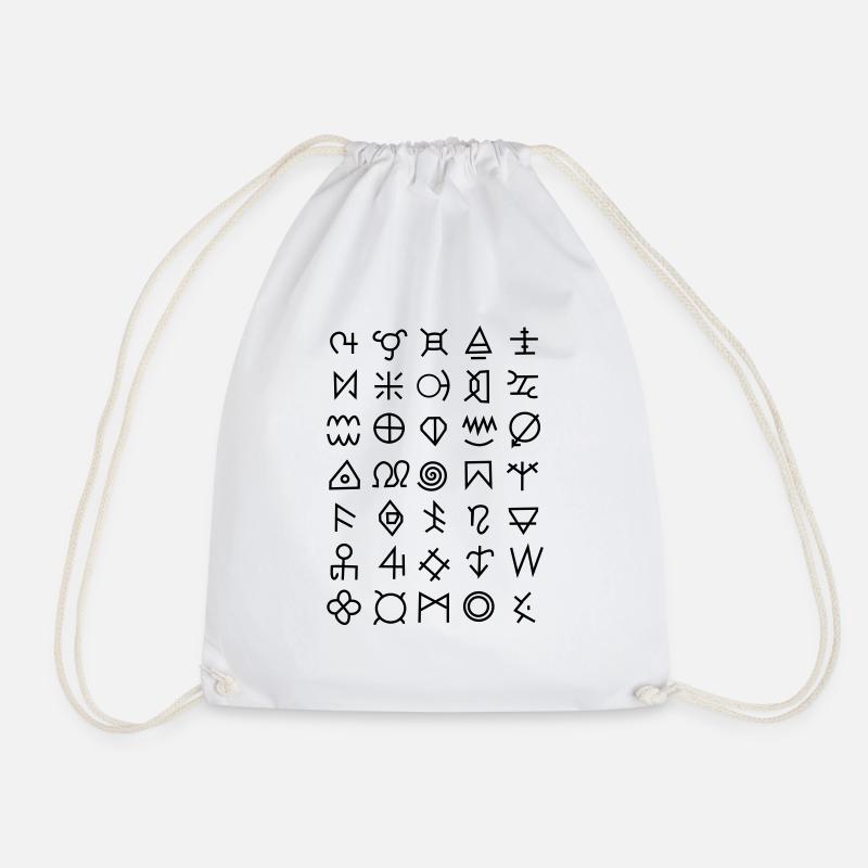 Viking Symbols - Turnbeutel - Weiß