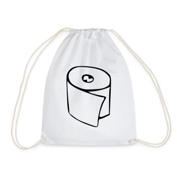 Rouleau de papier toilette - Sac de sport léger - blanc - Devant