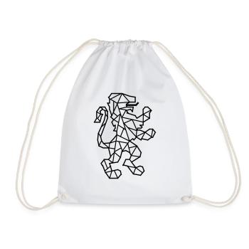 Lion Coat of Arms - Drawstring Bag - white - Front