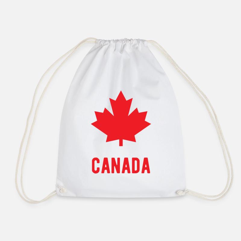 Feuille d’érable du Canada - Sac de sport léger - blanc