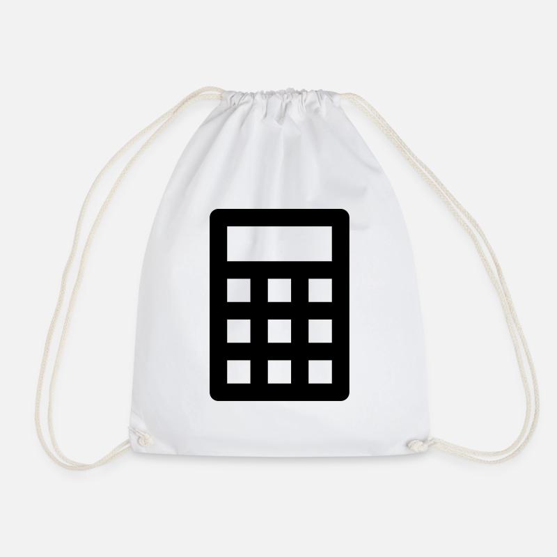 Benutzerdefinierter Rechner SVG Icon Design Spread Shirt Deutschland - Turnbeutel - Weiß