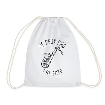 je peux pas saxo - Sac de sport léger - blanc - Devant