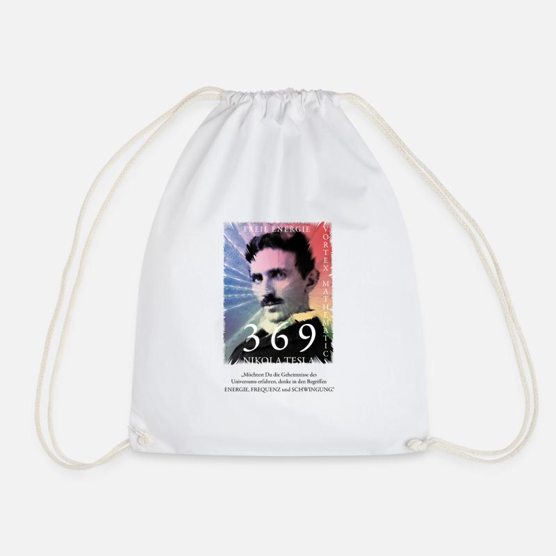Nikola Tesla - Turnbeutel - Weiß
