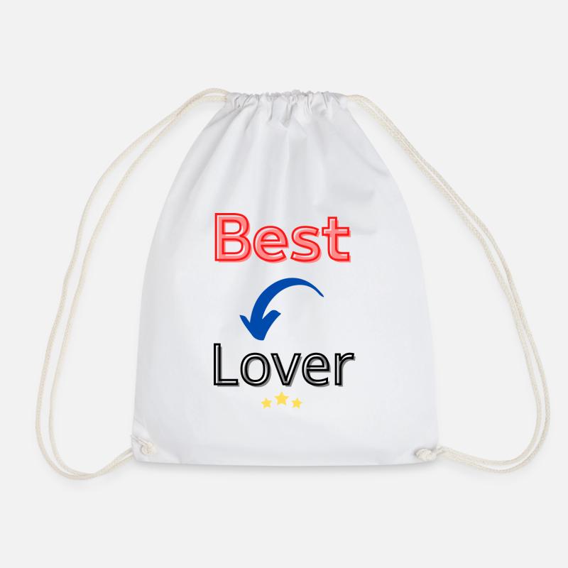Best lover / best lover - Drawstring Bag - white