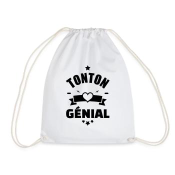 anniversaire tonton - humour - tonton genial - Sac de sport léger - blanc - Devant