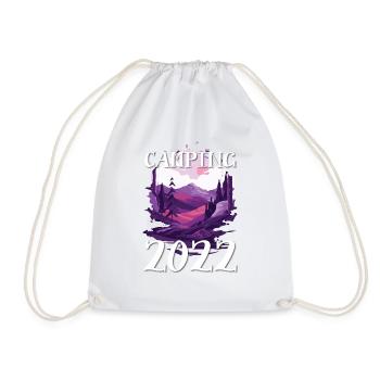 Camping 2022 - Drawstring Bag - white - Front