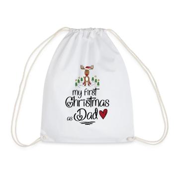 My first Christmas as Dad - Turnbeutel - Weiß - Vorne