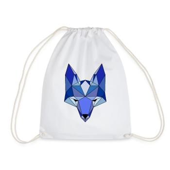 Renard bleu - Sac de sport léger - blanc - Devant