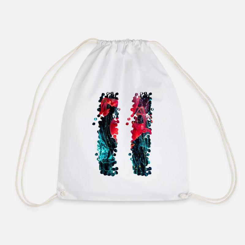 Retro Style - Drawstring Bag - white