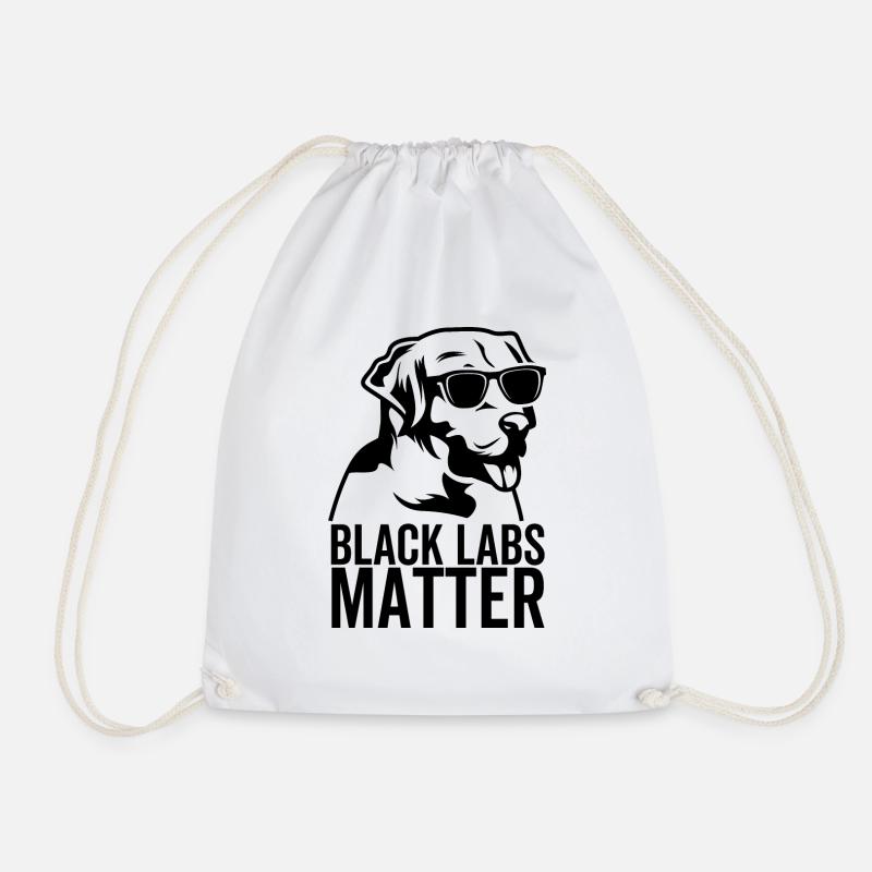 Black Labs Matter - Turnbeutel - Weiß