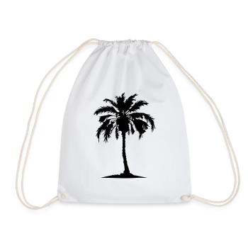 Symbole de la silhouette de Palm Island - Sac de sport léger - blanc - Devant