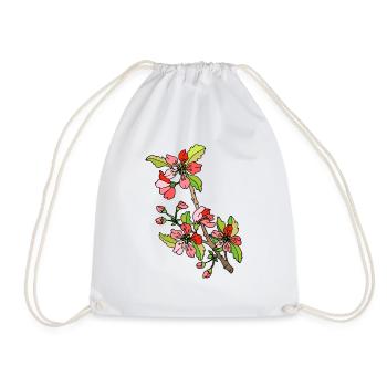 Fleur - Sac de sport léger - blanc - Devant