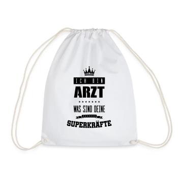 arzt superkräfte - Turnbeutel - Weiß - Vorne
