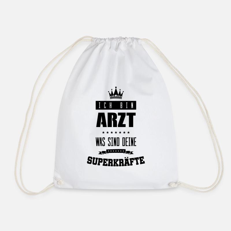 arzt superkräfte - Turnbeutel - Weiß