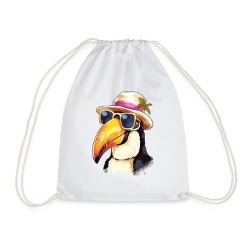 Jean le toucan - Sac de sport léger - blanc - Devant