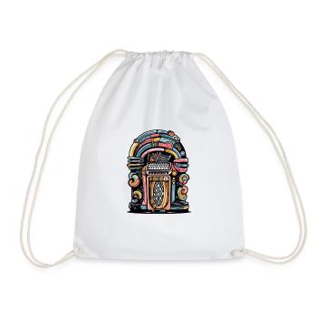 Juke box des années 70 n°2 - Sac de sport léger - blanc - Devant