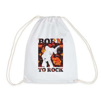 Groupe de musique rock Guitare rétro Heavy Metal vintage - Sac de sport léger - blanc - Devant