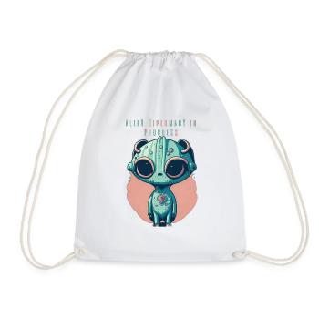Diplomatie extraterrestre en cours - Sac de sport léger - blanc - Devant