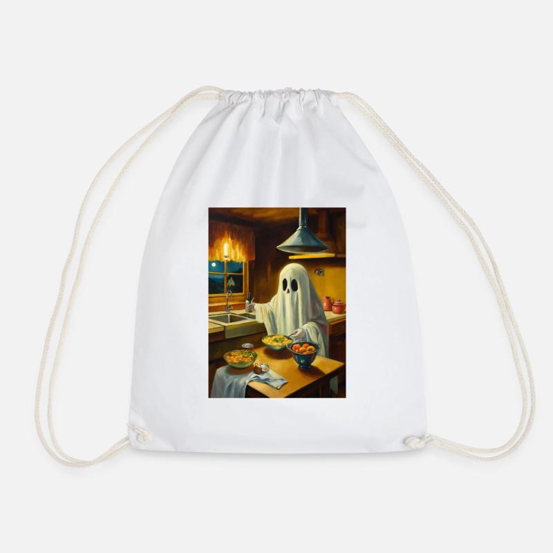 Witching hour - Drawstring Bag - white