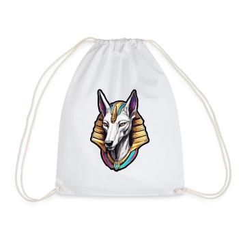 Egypt / Pharaoh / Mummies / Hieroglyphics / Sphinx - Drawstring Bag - white - Front