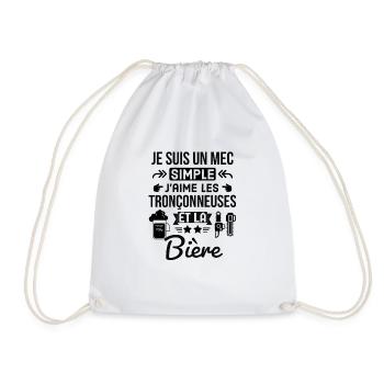 Menuiserie et bière - Sac de sport léger - blanc - Devant