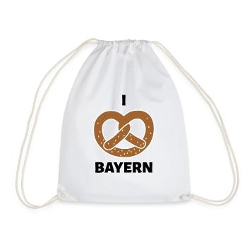 I mog Bayern - Turnbeutel - Weiß - Vorne