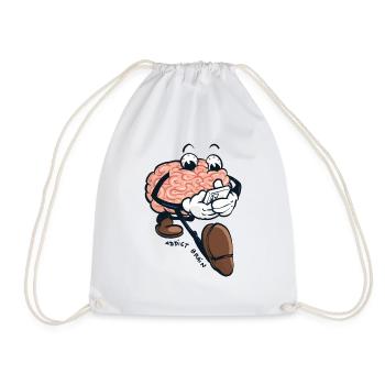 Cerveau Addict - Sac de sport léger - blanc - Devant