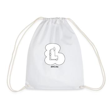 Chemise de coloriage : Lettre L – Concevez votre nom - Sac de sport léger - blanc - Devant