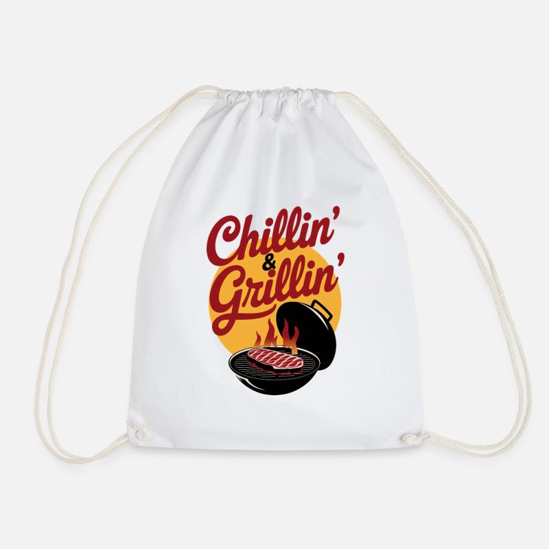 Chillin’ & Grillin’ - Turnbeutel - Weiß